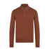 Deep Copper Kilmington Merino Wool Quarter Zip Sweater KNITWEAR Belstaff