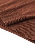 Deep Copper Kilmington Merino Wool Quarter Zip Sweater