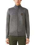 Forge Grey Watch Full-Zip Merino Wool Cardigan KNITWEAR Belstaff