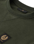 Tile Green Cotton Fleece Sweatshirt SWEATS Belstaff