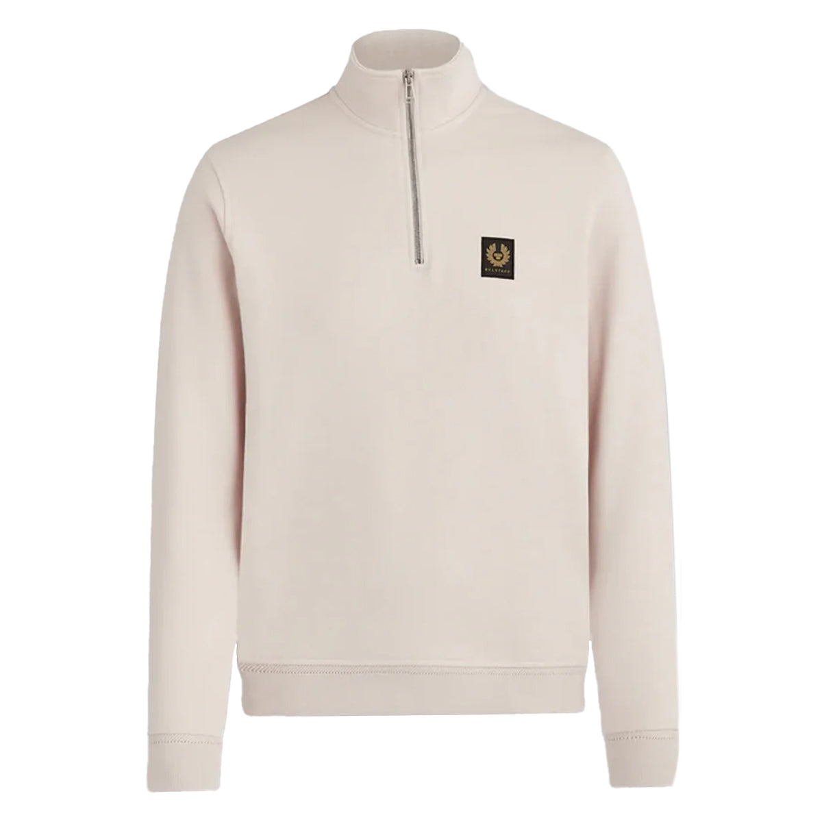 Moonbeam Cream Quarter Zip Cotton Sweatshirt SWEATS Belstaff