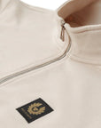 Moonbeam Cream Quarter Zip Cotton Sweatshirt SWEATS Belstaff