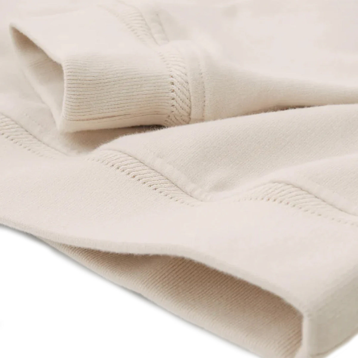 Moonbeam Cream Quarter Zip Cotton Sweatshirt SWEATS Belstaff