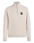 Moonbeam Cream Quarter Zip Cotton Sweatshirt SWEATS Belstaff