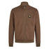 Clay Brown Full-Zip Cotton Fleece Sweatshirt SWEATS Belstaff