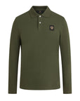 Tile Green Long Sleeved Polo Shirt RUGBY/LS POLOS Belstaff