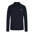 Dark Ink Long Sleeved Cotton Polo Shirt RUGBY/LS POLOS Belstaff