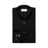 Black Floral Trim Signature Twill Slim Fit Shirt L/S SHIRTS Eton