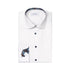 White Floral Trim Signature Twill Contemporary Fit Shirt L/S SHIRTS Eton