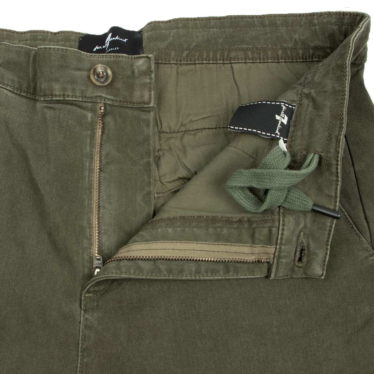 Nori Green Cargo Twill Chinos JEANS 7 For All Mankind