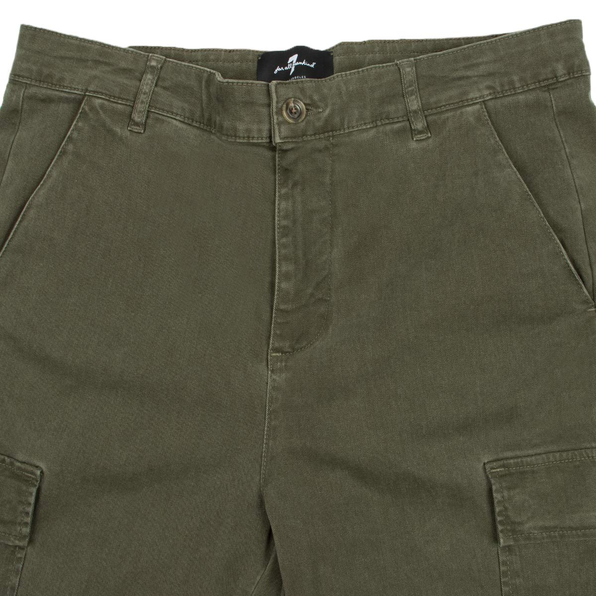 Nori Green Cargo Twill Chinos JEANS 7 For All Mankind