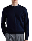 Navy Crewneck Wool Sweater KNITWEAR Paul & Shark