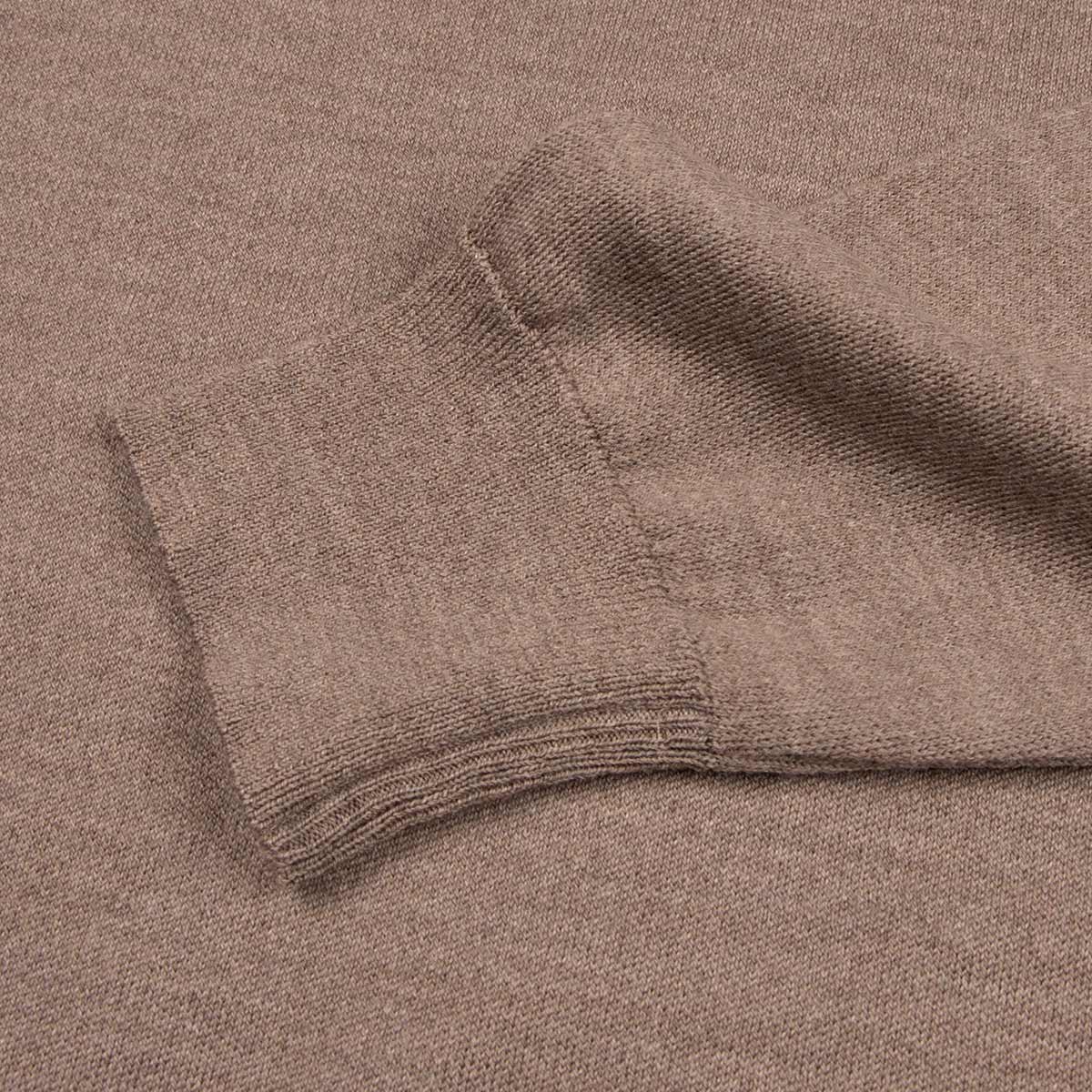 Beige Marl Crew Neck Wool Sweater KNITWEAR Paul & Shark