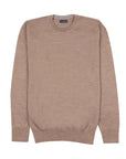 Beige Marl Crew Neck Wool Sweater KNITWEAR Paul & Shark