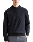 Black Re-Wool Crewneck Sweater