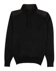 Black Typhoon Platinum Wool Zip Neck Sweater KNITWEAR Paul & Shark