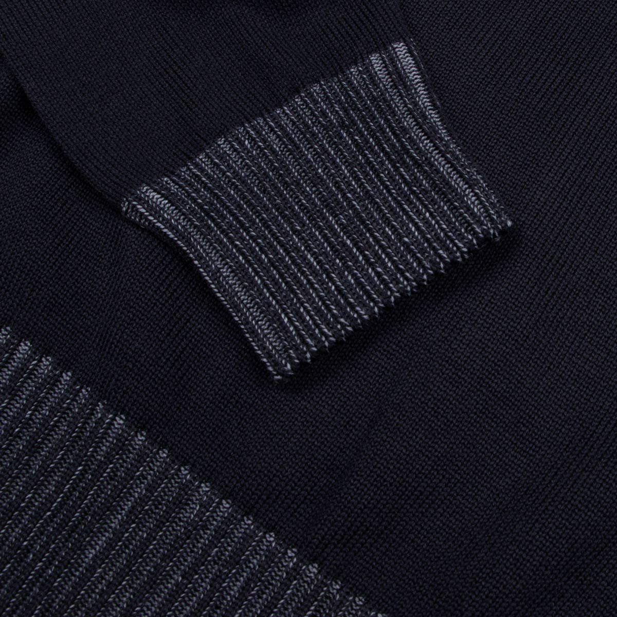 Navy Zip Neck Virgin Wool Sweater KNITWEAR Paul & Shark