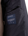 Paul & Shark Navy Alcantara Quilted Jacket