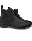 Grey Suede Leather Chelsea Boots SHOES Santoni   