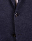 Navy 'Jacket in a Box' Jersey Cotton & Cashmere Unstructured Jacket