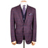 Navy & Red Check Wool, Silk & Cashmere Jacket JACKETS Robert Old