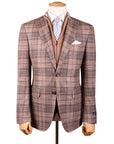 Brown Check Wool, Silk, & Cashmere Jacket