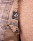 Brown Check Wool, Silk, & Cashmere Jacket