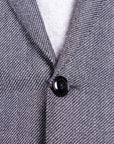 Black & Grey Weave Wool Jacket