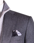 Black & Grey Weave Wool Jacket