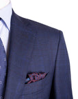 Navy Check Super 130's Wool Suit