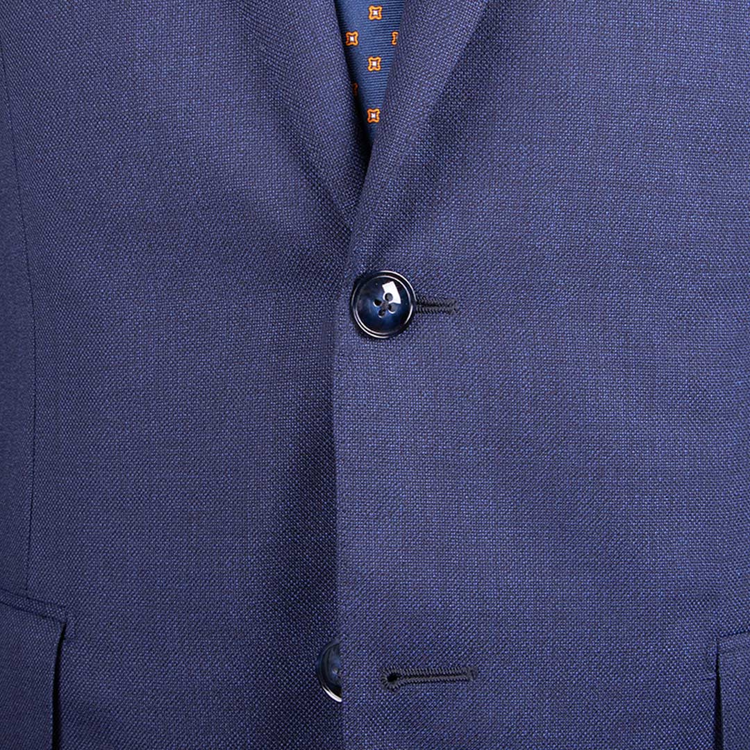 Navy Weave Super 130&#39;s Wool Suit