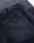 Light Navy Loro Piana Stretch Cotton & Wool Corduroy Trousers