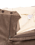 Mid-Brown Loro Piana Stretch Cotton & Wool Corduroy Trousers