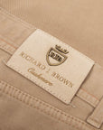 Richard J Brown Stone 'Milano' Cotton & Cashmere Regular Fit Jeans