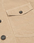 Beige Cotton Corduroy Overshirt L/S SHIRTS Robert Old