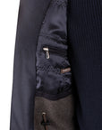 Navy Loro Piana Green Storm System Wool & Cashmere Overcoat