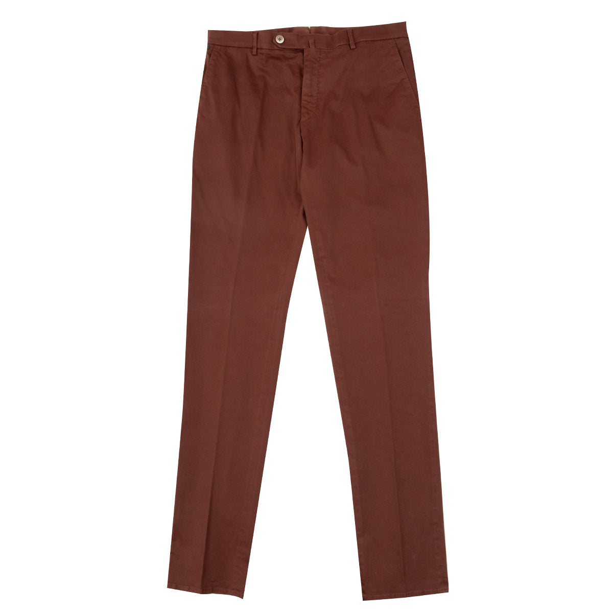 Rust Red Stretch Cotton Twill Chinos CASUAL TROUSERS Robert Old