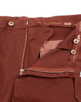 Rust Red Stretch Cotton Twill Chinos CASUAL TROUSERS Robert Old