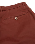 Rust Red Stretch Cotton Twill Chinos CASUAL TROUSERS Robert Old