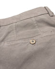 Light Grey Moleskin Cotton Stretch Chinos