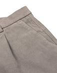 Light Grey Moleskin Cotton Stretch Chinos