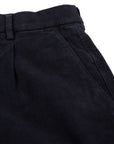 Navy Moleskin Cotton Stretch Chinos