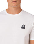 White Badge Logo Cotton T-Shirt