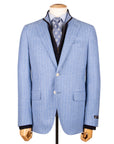 Blue Herringbone 100% Wool Jacket JACKETS Robert Old