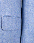 Blue Herringbone 100% Wool Jacket JACKETS Robert Old