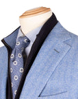 Blue Herringbone 100% Wool Jacket JACKETS Robert Old