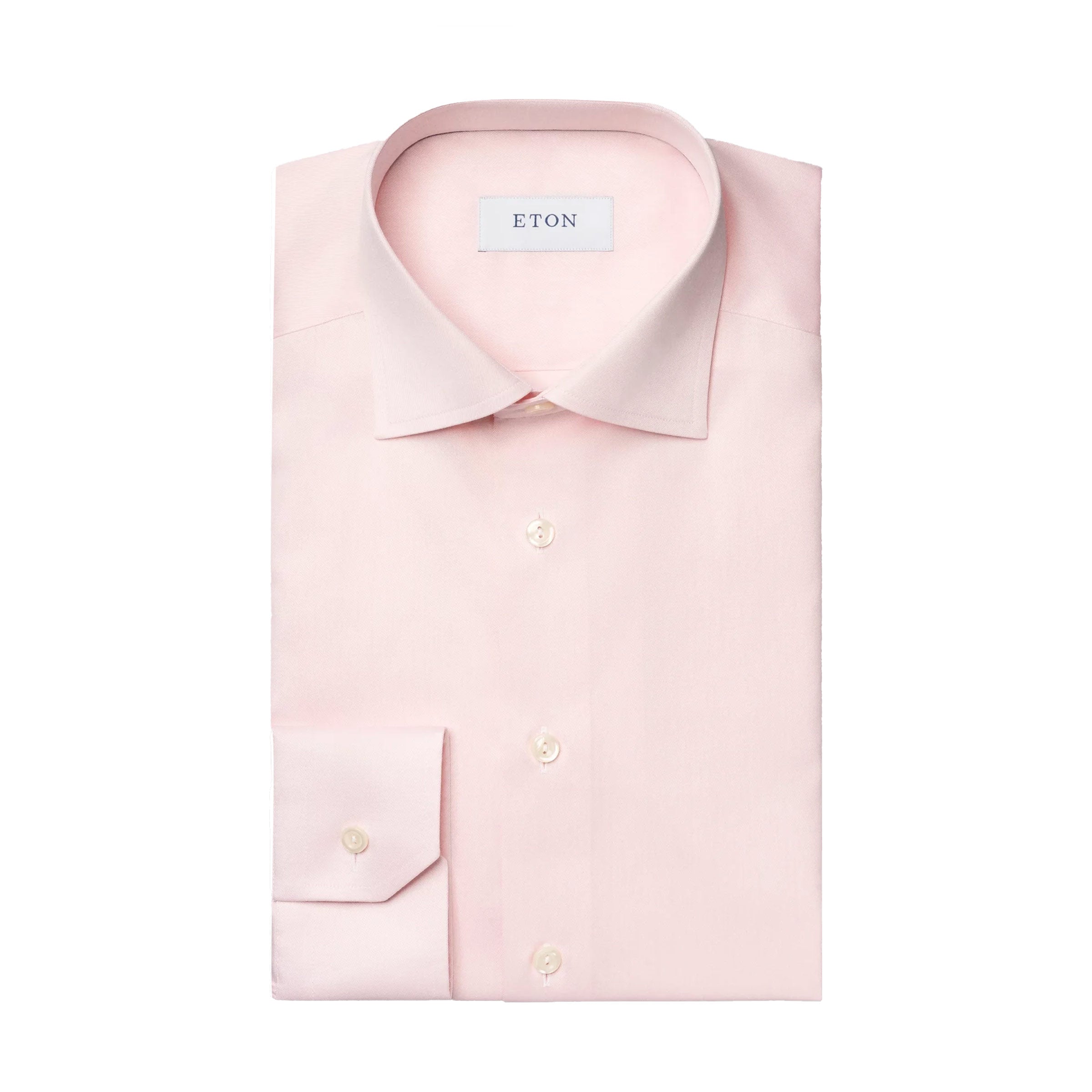 Pink Signature Twill Shirt Slim Fit Shirt L/S SHIRTS Eton