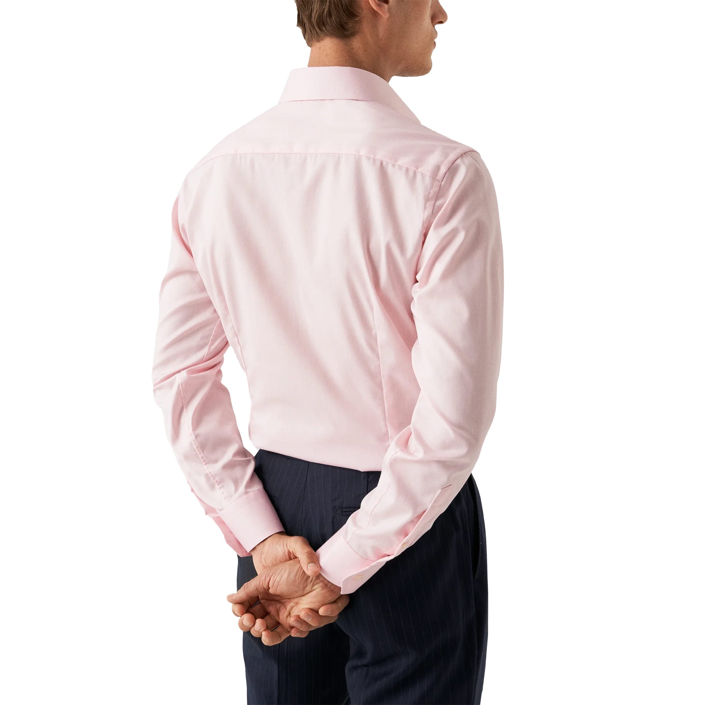 Pink Signature Twill Shirt Slim Fit Shirt L/S SHIRTS Eton