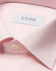 Pink Signature Twill Shirt Long Sleeve Shirt L/S SHIRTS Eton