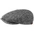 Grey Herringbone Hatteras Flat Cap CAPS & HATS Stetson